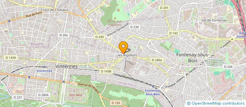 localisation de l'entreprise CE ASS à VINCENNES
