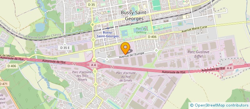 localisation de l'entreprise CE AZLAN à BUSSY-SAINT-GEORGES
