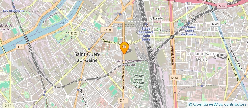 localisation de l'entreprise CE BACARDE MARTINI SERVICES à SAINT-OUEN-SUR-SEINE