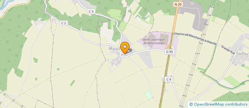 localisation de l'entreprise CE BASE DE MAUCHAMPS  CHAMARANDE