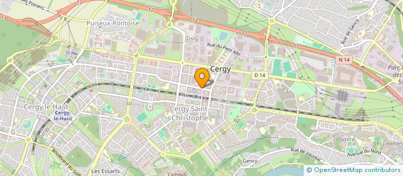 localisation de l'entreprise CE BP FRANCE à CERGY