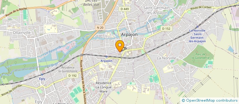 localisation de l'entreprise CE CAF ESSONNE 3 7 AV A.BRIAND ARPAJON à ARPAJON