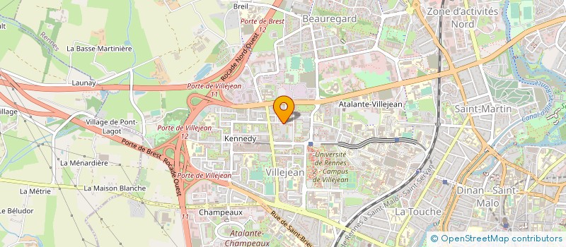 localisation de l'entreprise CE CENTRE EUGENE MARQUIS  RENNES