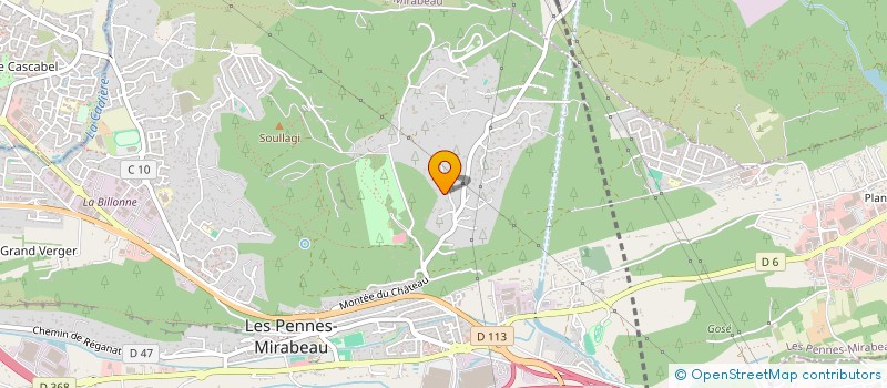 localisation de l'entreprise CE CGEE ALSTHOM DR COMSIP SUD à LES PENNES MIRABEAU