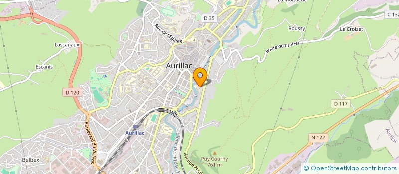 localisation de l'entreprise CE CITES CANTALIENNES AUTOMNE à AURILLAC
