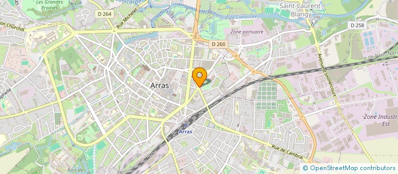 localisation de l'entreprise CE CITROEN à ARRAS