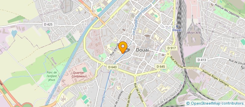 localisation de l'entreprise CE CLINIQUE LES AUGUSTINS  DOUAI