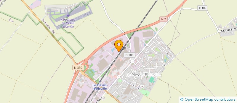 localisation de l'entreprise CE  CNH  LE PLESSIS-BELLEVILLE