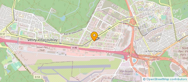 localisation de l'entreprise CE COGEMA à VELIZY-VILLACOUBLAY