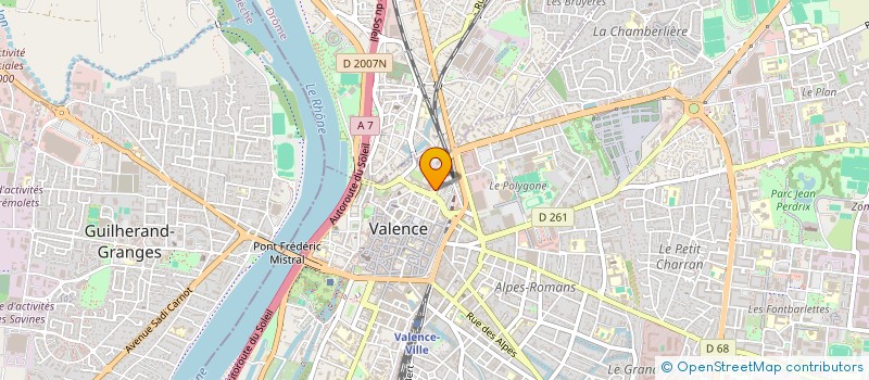 localisation de l'entreprise CE CPAM  VALENCE