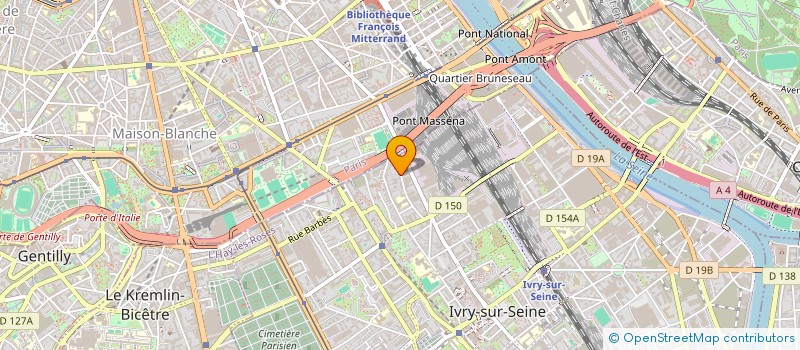 localisation de l'entreprise CE DE LA MUTUELLE DES ETUDIANTS  IVRY-SUR-SEINE