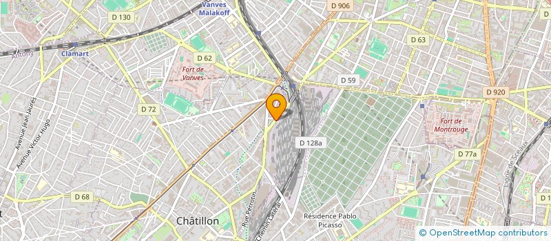 localisation de l'entreprise CE DE USP NETTOYAGE à CHATILLON