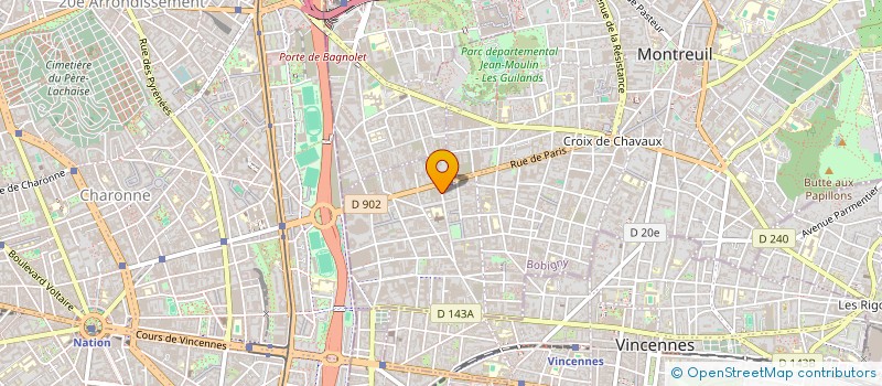 localisation de l'entreprise CE DERGO à MONTREUIL
