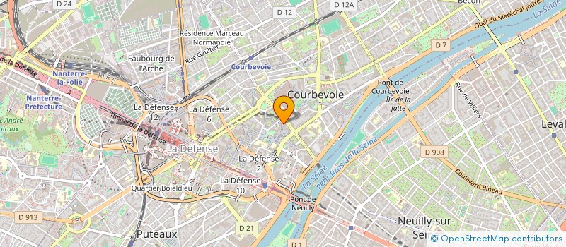 localisation de l'entreprise CE ELF ANTARGAZ à COURBEVOIE