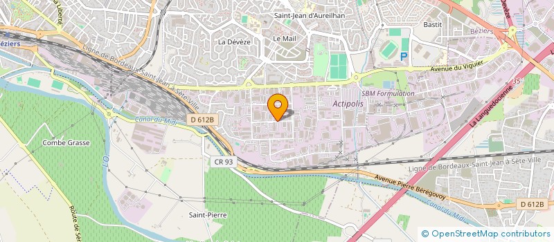 localisation de l'entreprise CE ETS FRIGO SUD  BEZIERS