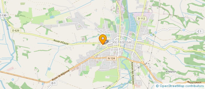 localisation de l'entreprise CE GERSTUBE  VIC-FEZENSAC