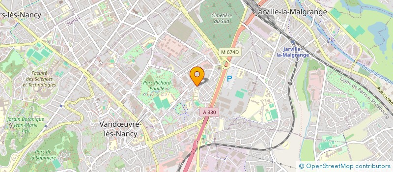 localisation de l'entreprise CE GIHP AGI  VANDOEUVRE LES NANCY