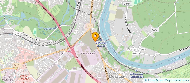 localisation de l'entreprise CE IBM CORBEIL à CORBEIL-ESSONNES