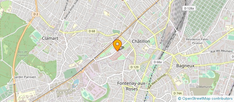 localisation de l'entreprise CE IDF ONERA à CHATILLON