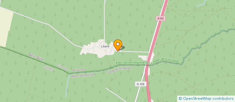 localisation de l'entreprise CE IMMO  BELIN-BELIET