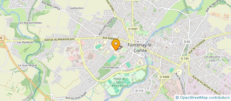 localisation de l'entreprise CE INCAF à FONTENAY-LE-COMTE