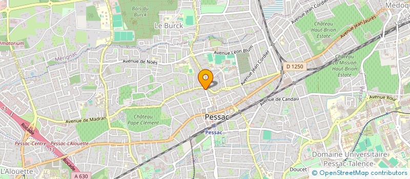 localisation de l'entreprise CE INVEST  PESSAC