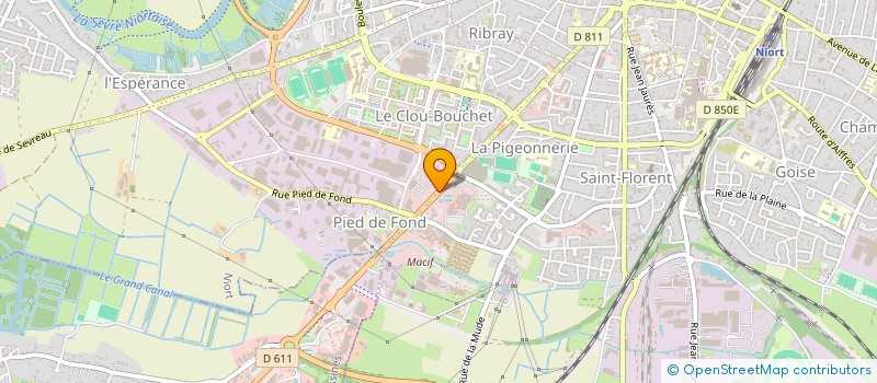 localisation de l'entreprise CE MACIF IDF à NIORT