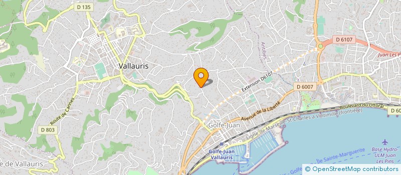 localisation de l'entreprise CE MARINE CONSULT à ANTIBES