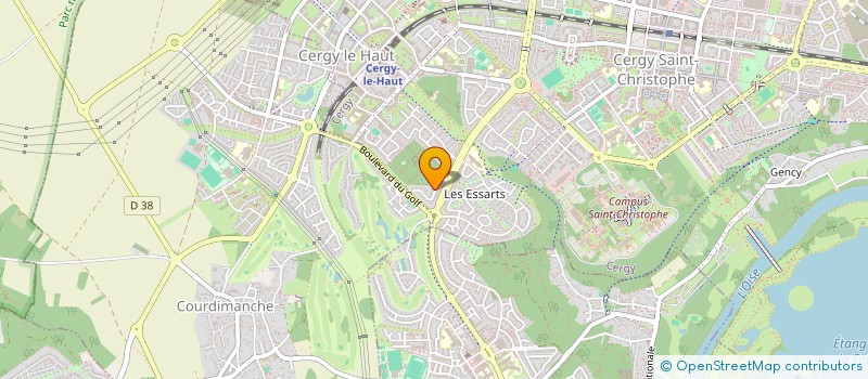 localisation de l'entreprise CE NESTLE FRANCE LABORATOIRE  CERGY