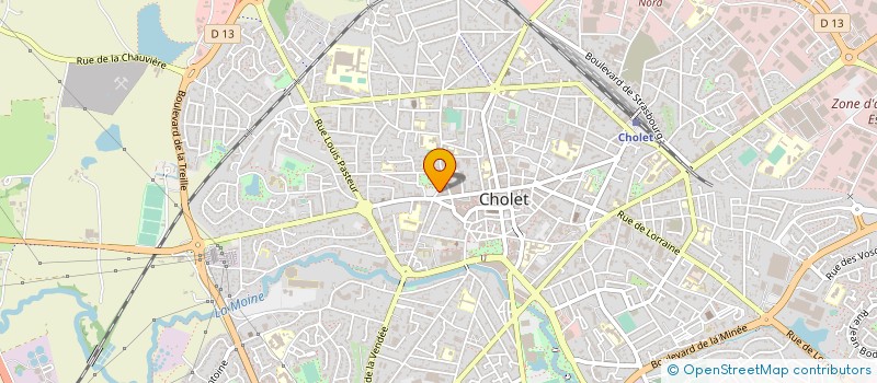 localisation de l'entreprise CE-NET INFORMATIQUE à CHOLET