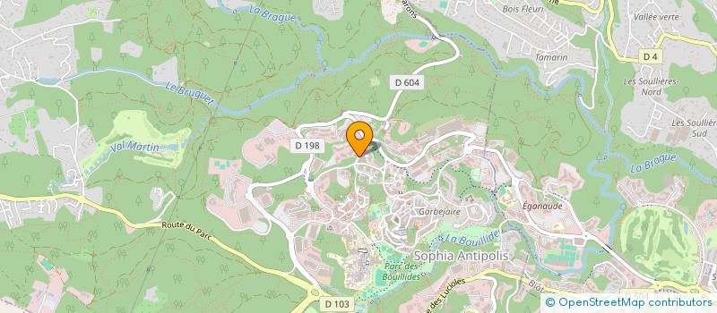 localisation de l'entreprise CE NORTEL NETWORKS à VALBONNE