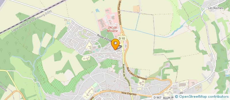 localisation de l'entreprise CE ORPEA  CHATEAU THIERRY