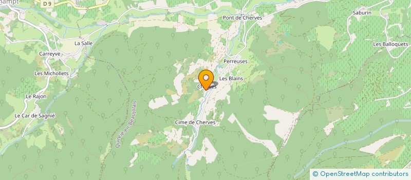 localisation de l'entreprise CE PAYSAGE  QUINCIE-EN-BEAUJOLAIS