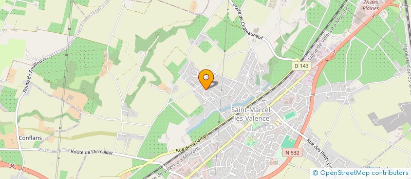 localisation de l'entreprise CE QUI NOUS LIE  SAINT-MARCEL-LES-VALENCE