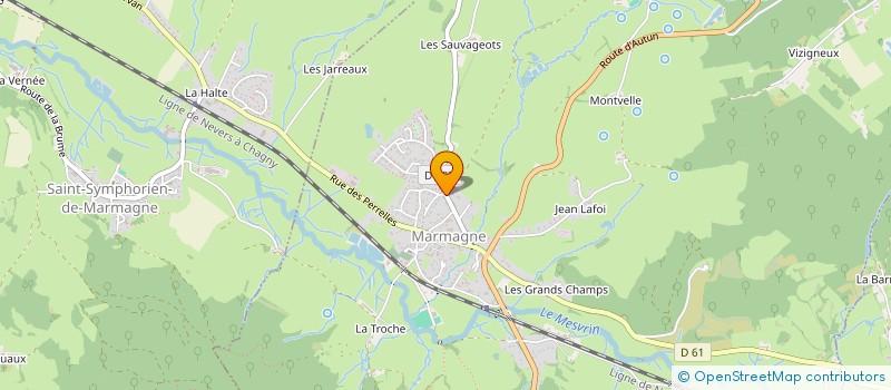 localisation de l'entreprise CE QUI NOUS LIE  MARMAGNE
