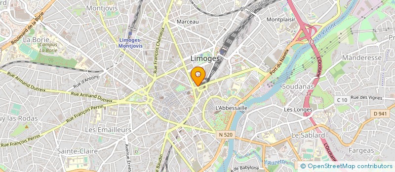 localisation de l'entreprise CE QUI NOUS PLAIT à LIMOGES