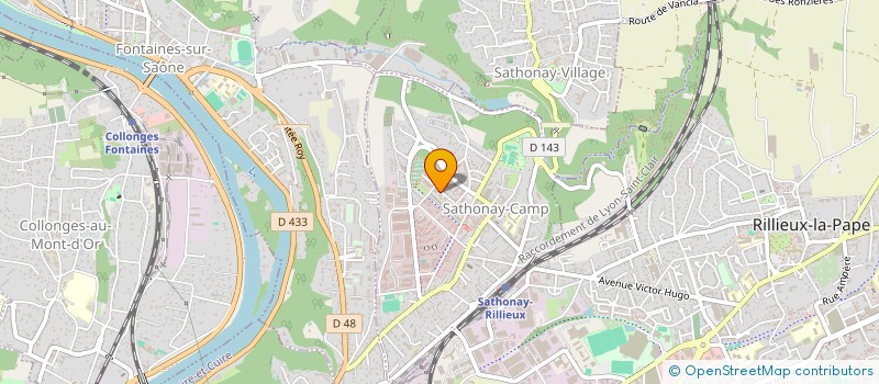 localisation de l'entreprise &CE RECLESS  SATHONAY-CAMP