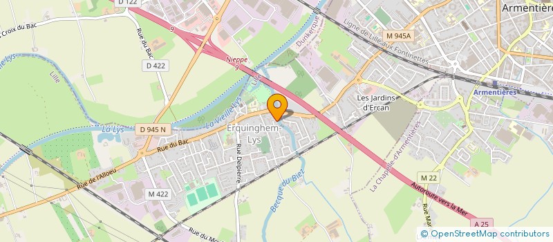 localisation de l'entreprise CE RENOVATION  ERQUINGHEM-LYS