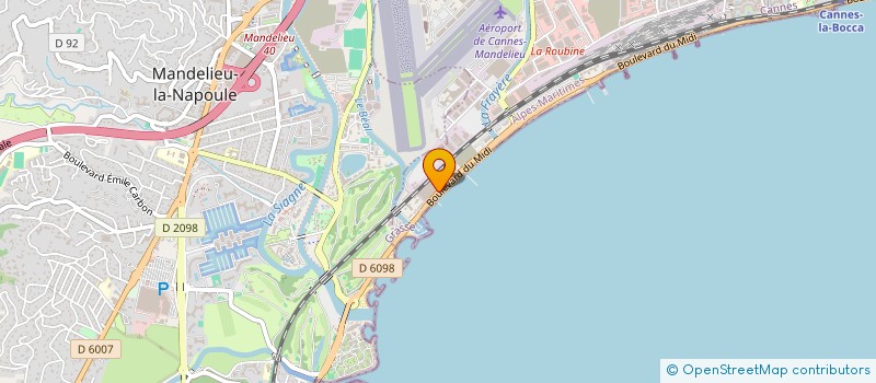 localisation de l'entreprise CE RESTAURANT THALES ALENIA SPACE à CANNES