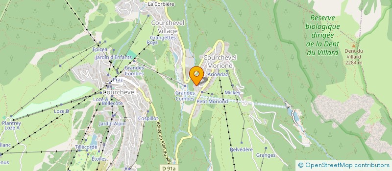 localisation de l'entreprise CE S3V à COURCHEVEL