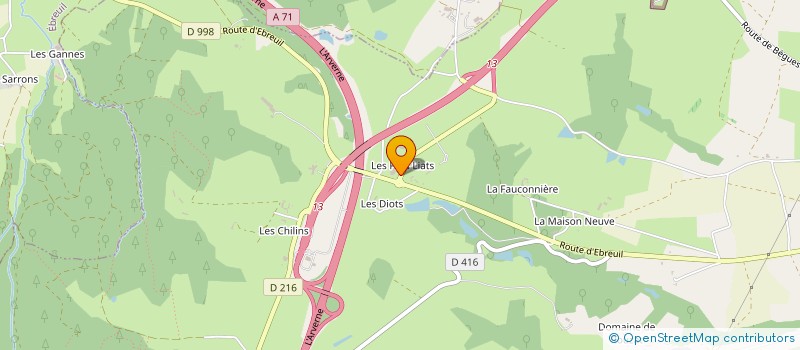 localisation de l'entreprise CE SARL TRANS FROID AUVERGNE à GANNAT