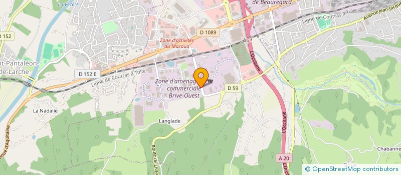 localisation de l'entreprise CE SAUR REGION CORREZE PERIGORD à BRIVE-LA-GAILLARDE