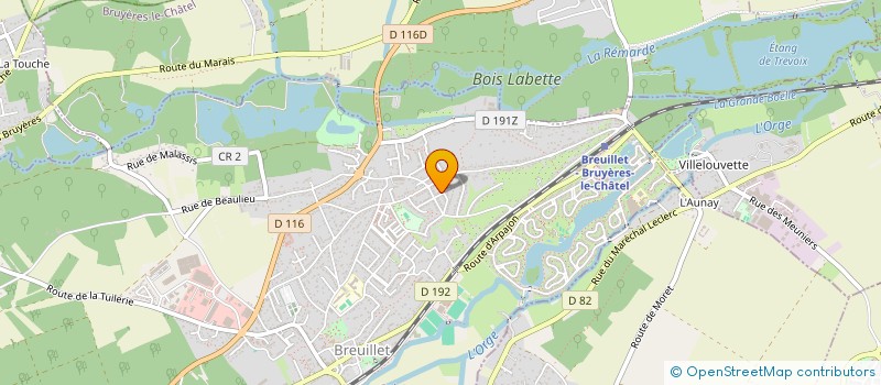 localisation de l'entreprise CE SERVICES  BREUILLET