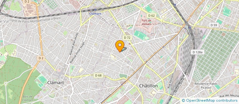 localisation de l'entreprise CE SNIAS à CHATILLON