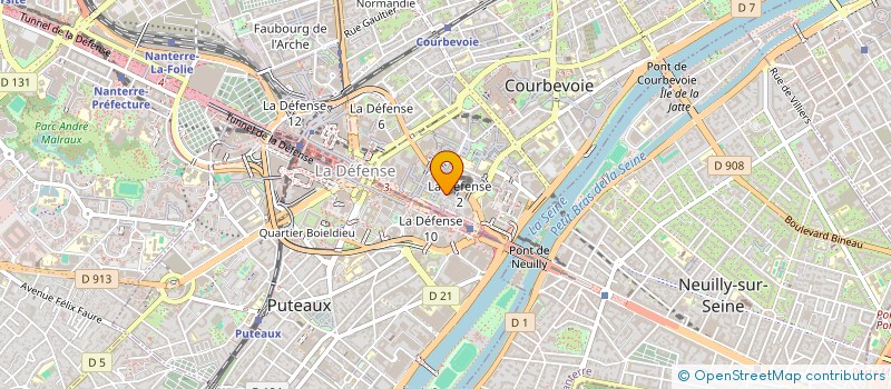 localisation de l'entreprise CE SOPRA BANKING SOFTWARE à COURBEVOIE