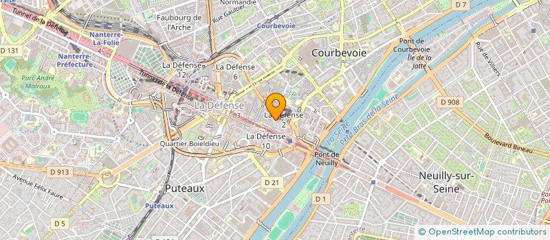localisation de l'entreprise CE SOPRA HR SOFWARE à COURBEVOIE