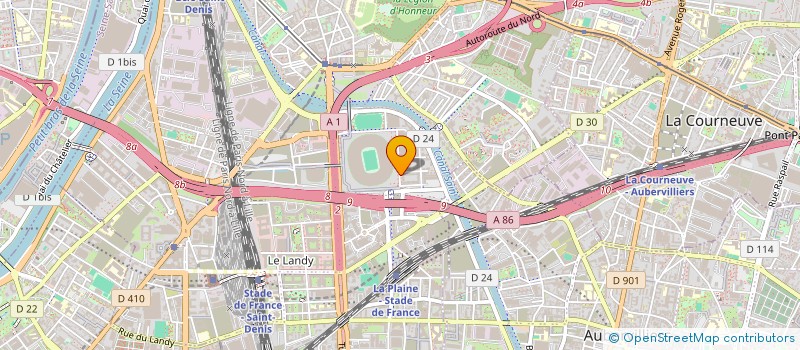 localisation de l'entreprise CE STADE DE FRANCE  SAINT-DENIS