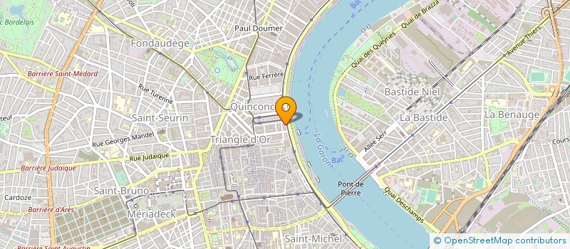 localisation de l'entreprise CE SUD OUEST BNP PARIBAS à BORDEAUX