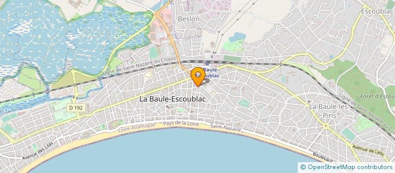 localisation de l'entreprise CE THERMIE à LA BAULE-ESCOUBLAC
