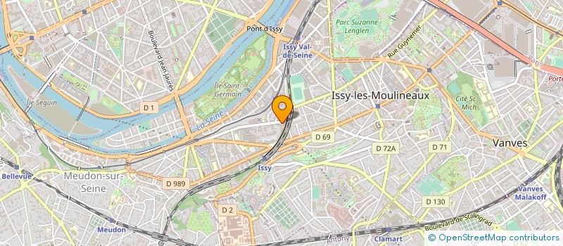 localisation de l'entreprise CE THOMSON CSF GARIBALDI à ISSY-LES-MOULINEAUX